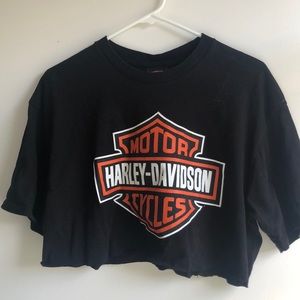 Cropped Harley Davidson tee